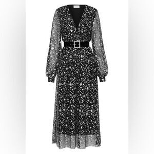 🎀 Authentic REBECCA VALLANCE NWOT Valarie glittered tulle midi 2